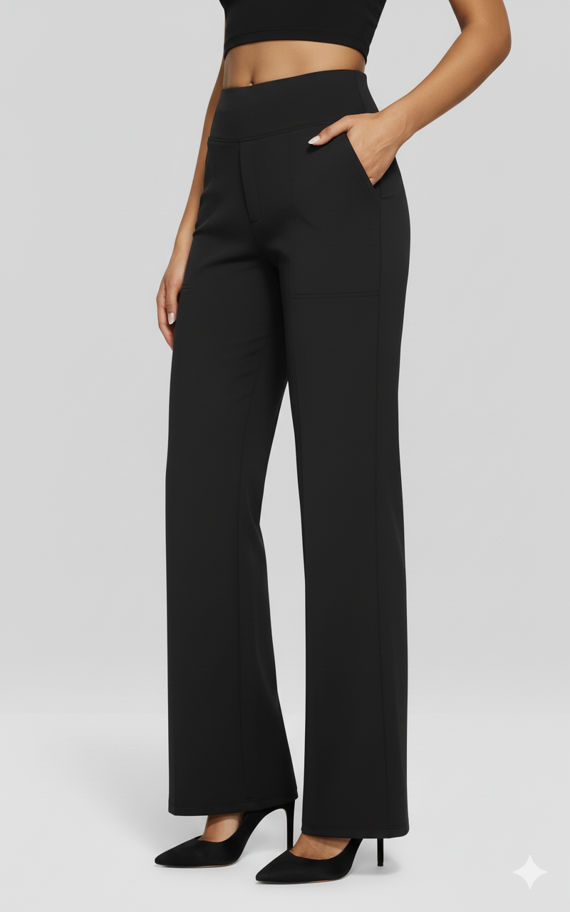 JALO Loose High-Waist Business Casual Pants 