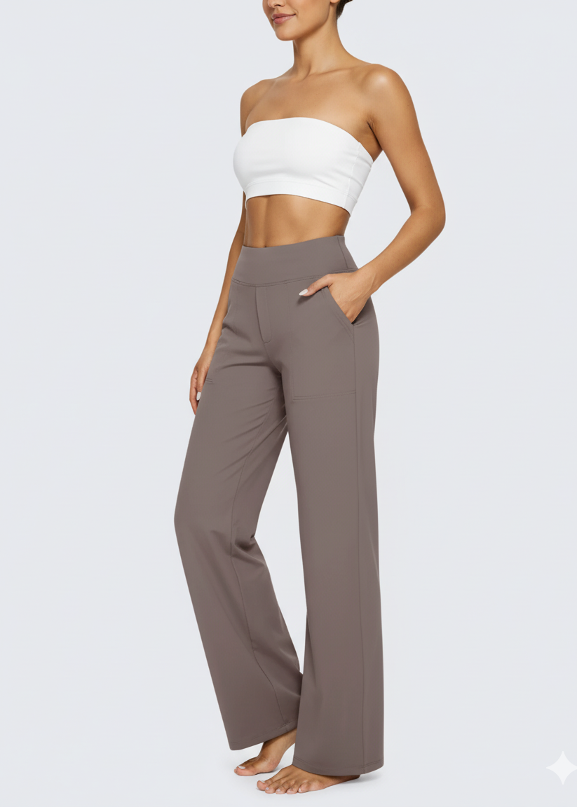 JALO Loose High-Waist Business Casual Pants 