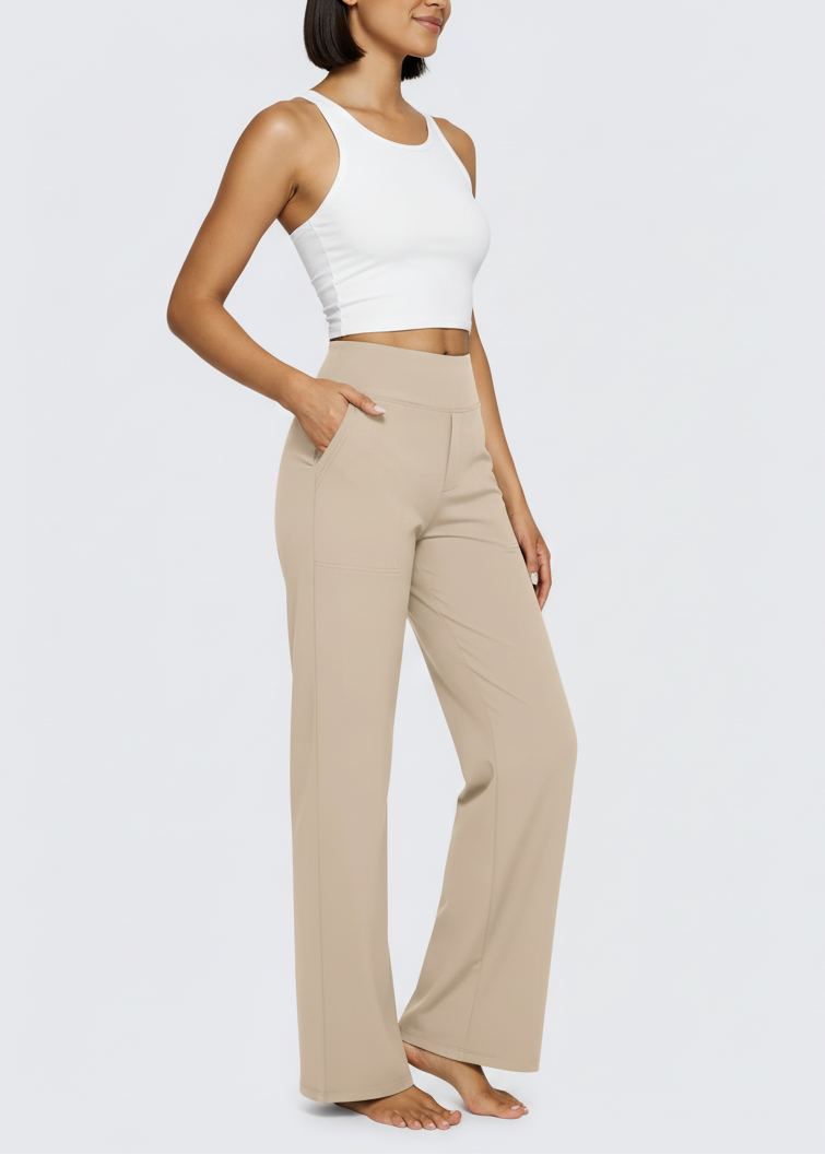 JALO Loose High-Waist Business Casual Pants 