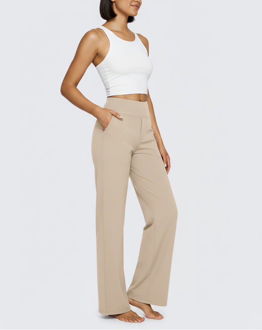 JALO Loose High-Waist Business Casual Pants 