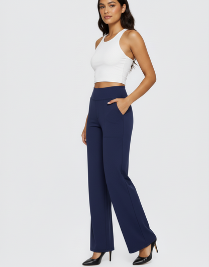 jalo Loose High-Waist Business Casual Pants 1