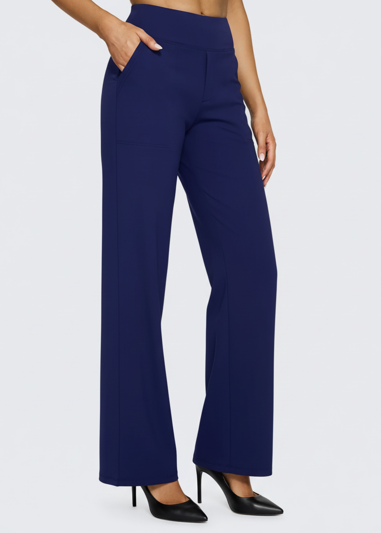 jalo Loose High-Waist Business Casual Pants 1
