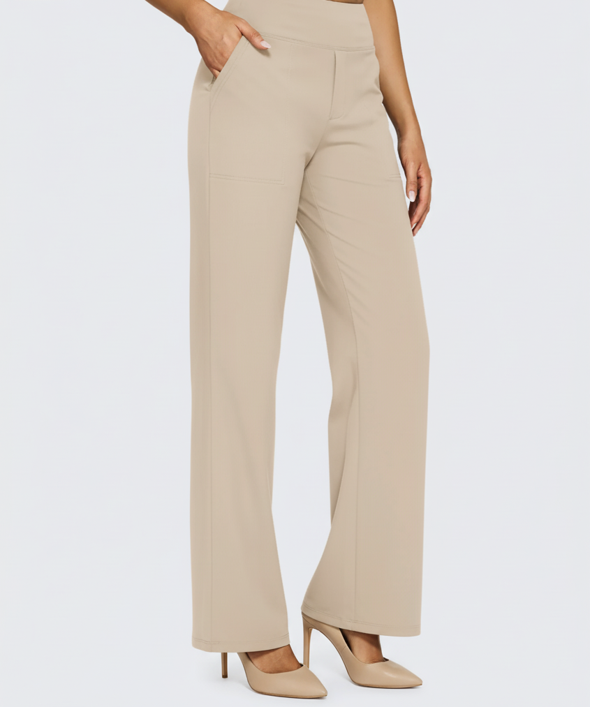 JALO Loose High-Waist Business Casual Pants 