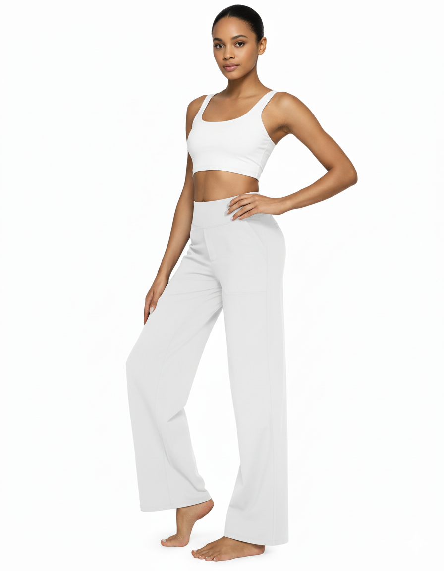 JALO Loose High-Waist Business Casual Pants 