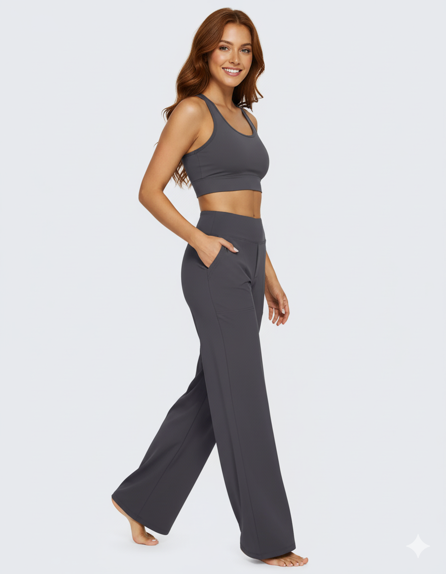 JALO Loose High-Waist Business Casual Pants 